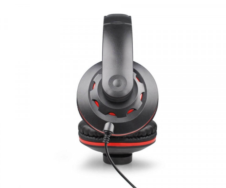 Наушники HQ-Tech E-H032 Black, 2 x Mini jack (3.5 мм), накладные, регулятор громкости, кабель 2 м